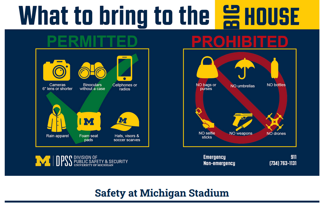 Big House Safety Banner